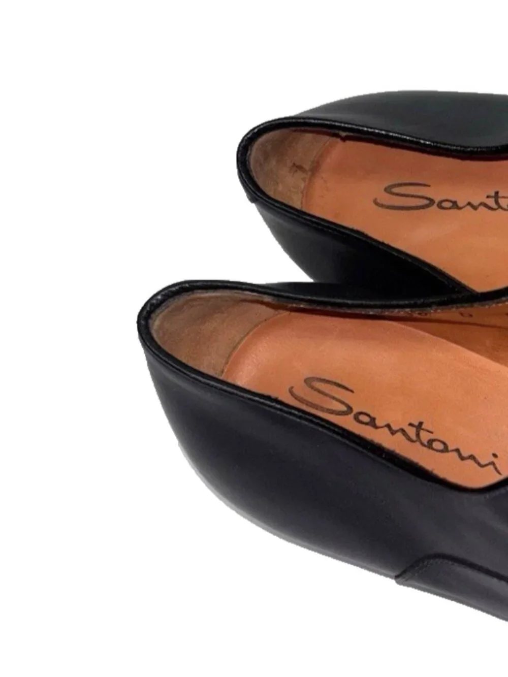 New! Santoni Nicolo Cap Toe Oxford Dark Gray Leather Size 9.5 D DD37